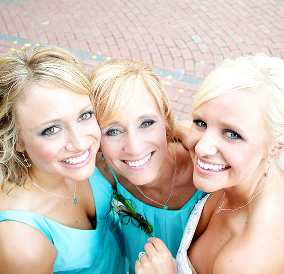 Three actual patients sharing beautiful smiles